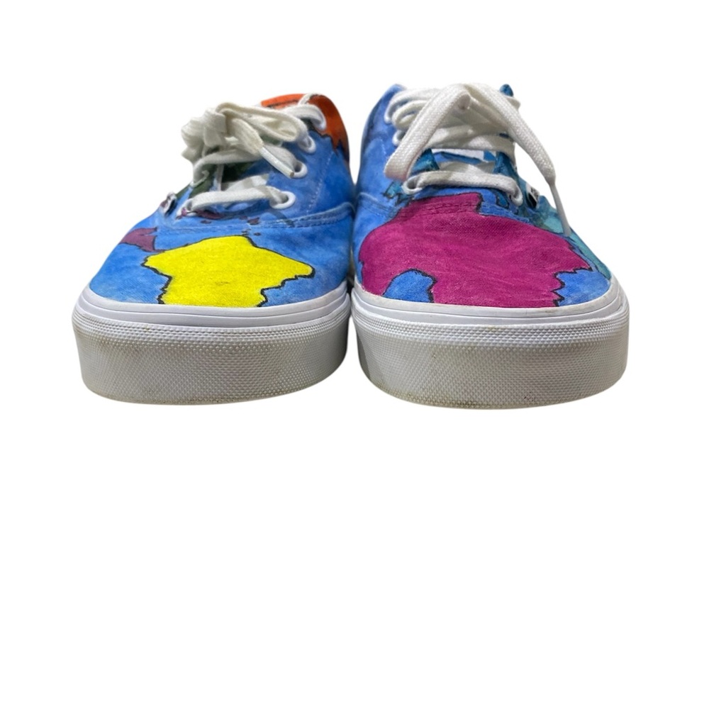 VANS OFF THE WALL ONE OF A KIND HAND PAINTED EARTH MOTIF SZ 8 Women’s - Picture 6 of 8